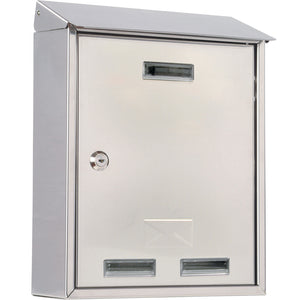 CASSETTA POSTALE C/TETTO 3100X INOX 25X10X30 CM- 1,0 pz