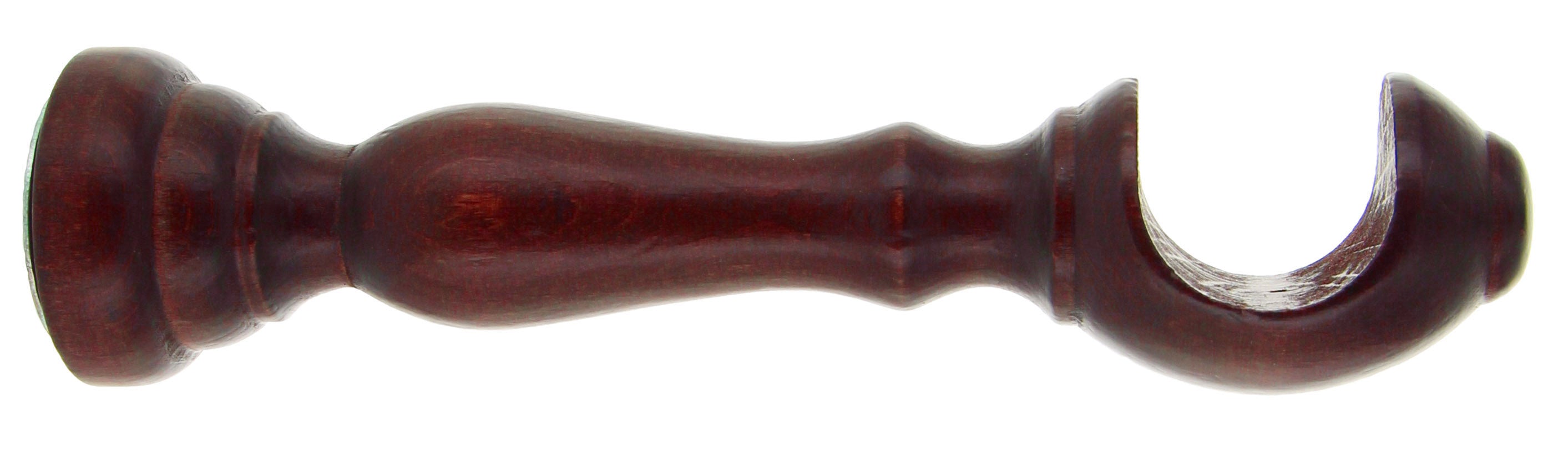 SUPPORTO LEGNO PER BASTONE CILIEGIO 18 CM 2 PZ- 1,0 coppie