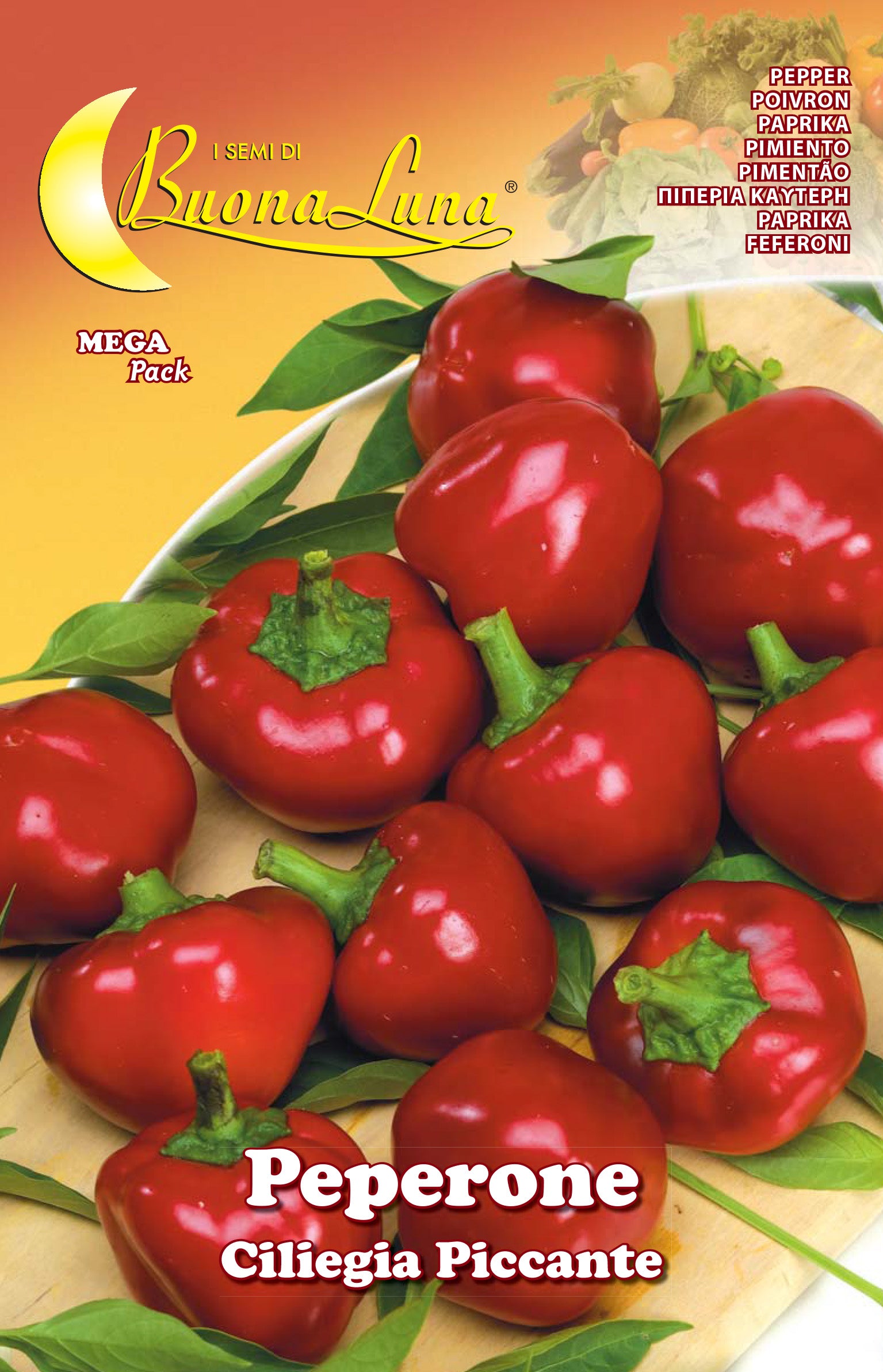 SEMI ORTO PEPERONE CILIEGIA PICCANTE- HORTUS SEMENTI- 10,0 pz