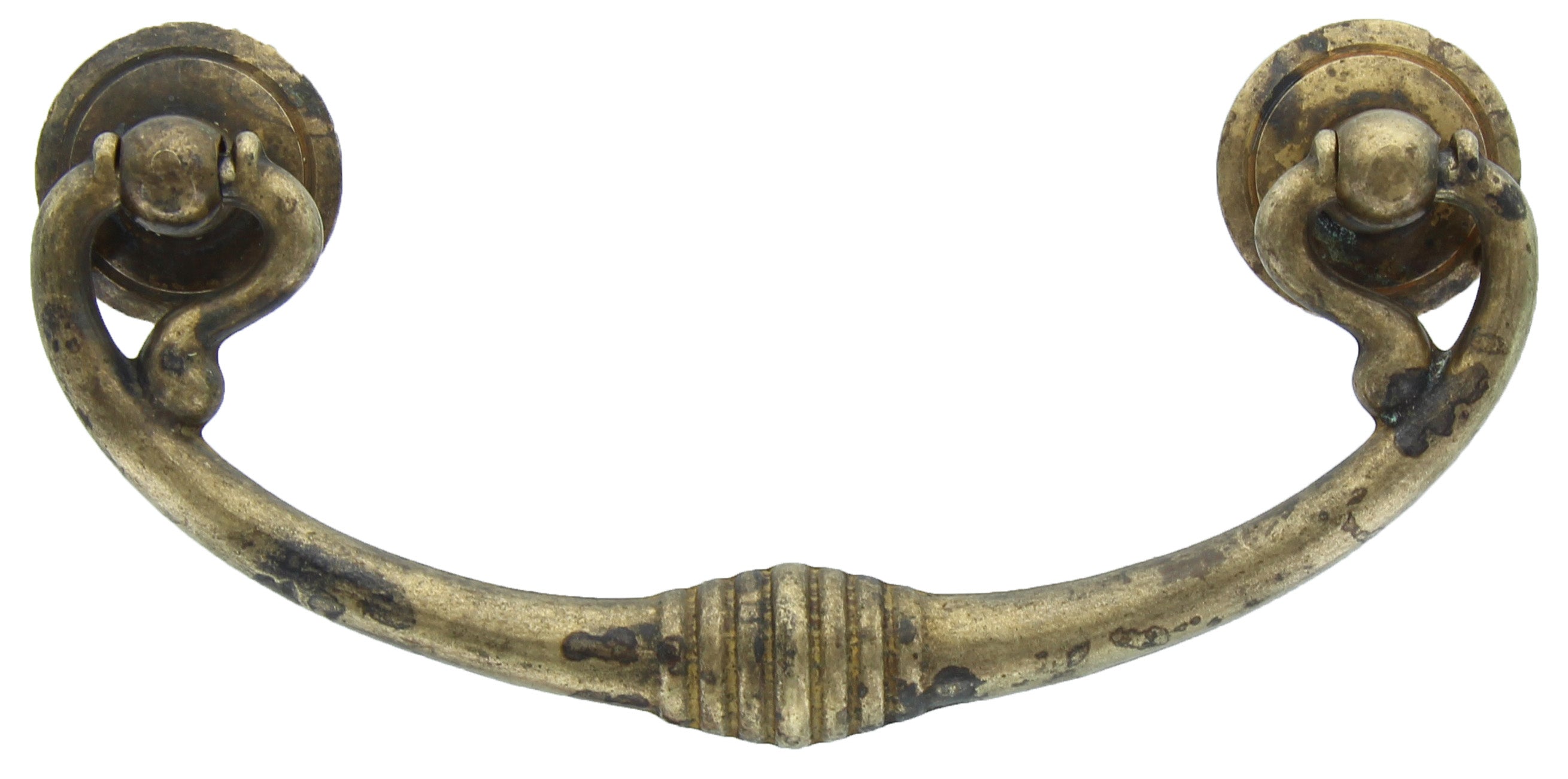 BL MANIGLIA 03027 121X58 MM OTTONE ANTICATO- 5,0 blister