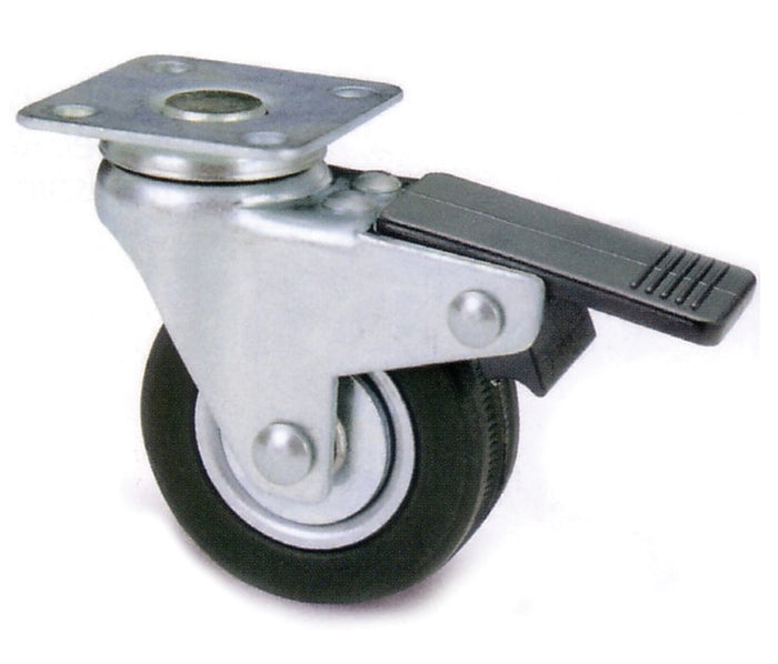 RUOTA MOBILE D 50 MM 160 BIS PIASTRA C/FRENO- AVO- 12,0 pz