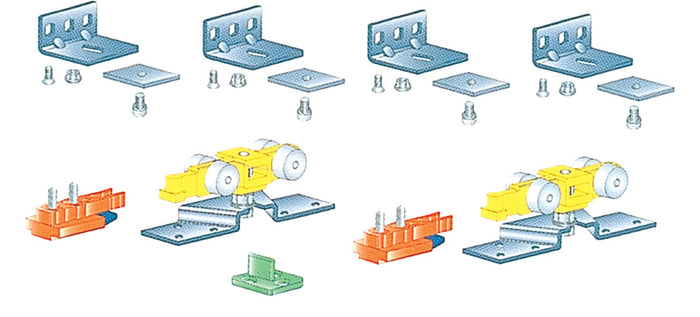 KIT ACCESSORI PER BINARIO ALLUMINIO 80 KG- 1,0 confezione