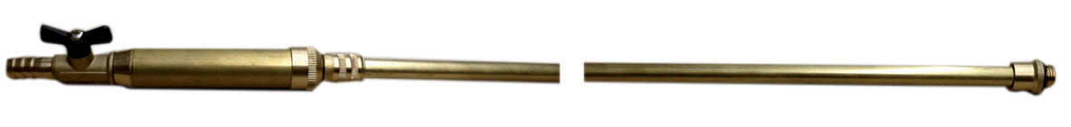 LANCIA IN OTTONE SENZA GETTO PER POMPA 70 CM*- BI.VI.IRRORAZIONE- 1,0 pz