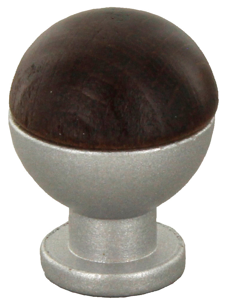 POMOLO SFERICO LEGNO OTT 735B D 18 MM NOCE SCU- BOTTER LUIGI- 25,0 pz