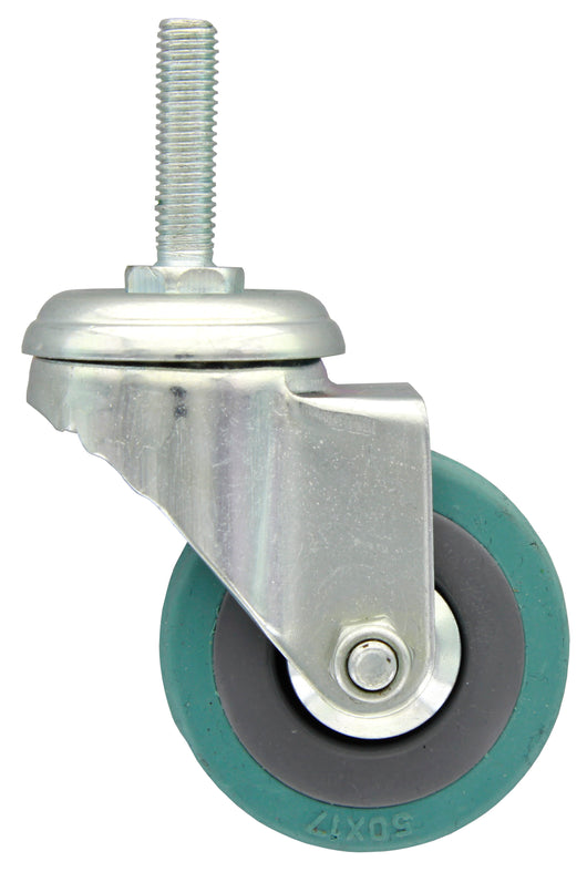 BL RUOTA GOMMATA CON PERNO 50 MM DA 2 PZ- 4,0 blister