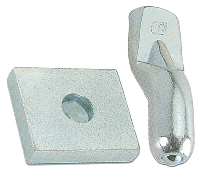 BS PIASTRA CON PERNO PER CARDINE D 20 MM ACC ZIN- COMBI ARIALDO- 5,0 bs