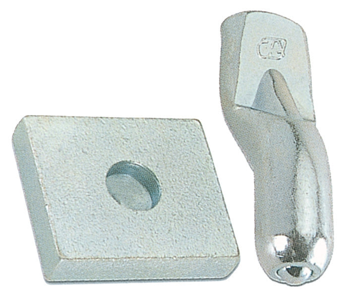 BS PIASTRA CON PERNO PER CARDINE D 20 MM ACC ZIN- COMBI ARIALDO- 5,0 bs