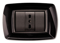 PLACCA LIFE LIVING PLAST NERO 3P- ELETTROCANALI- 10,0 pz