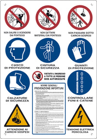 CARTELLO CANTIERE 12 SIMBOLI 80X60 CM- 10,0 pz