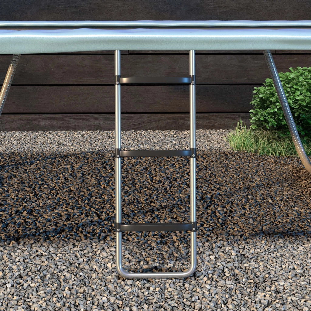 Scala Regolabile per Trampolino ¨C zephmum ¨C Acciaio Argento 97x32cm