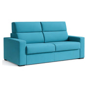 Ecate, Divano Letto 2 Posti Sfoderabile Made in Italy, 200x95 cm Azzurro