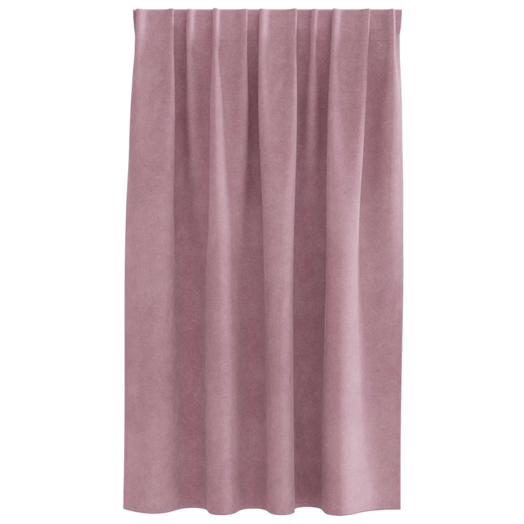Tende oscuranti 2 pcs Rosa scuro 140 x 140 cm Velluto 4107243