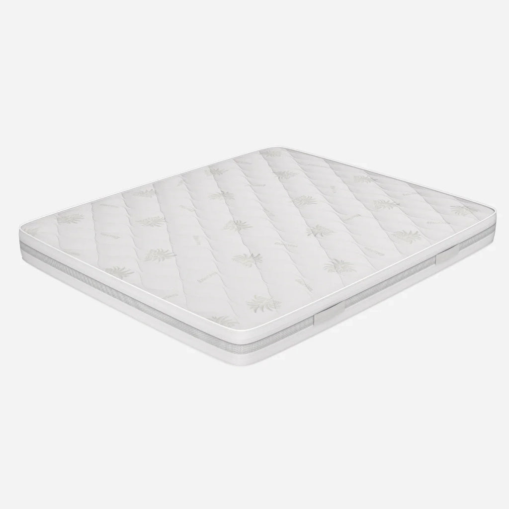 Materasso Una Piazza e Mezza 120x200, Alto 24 cm - Waterfoam, Sfoderabile, Rivestimento in Aloe Vera | Goemon