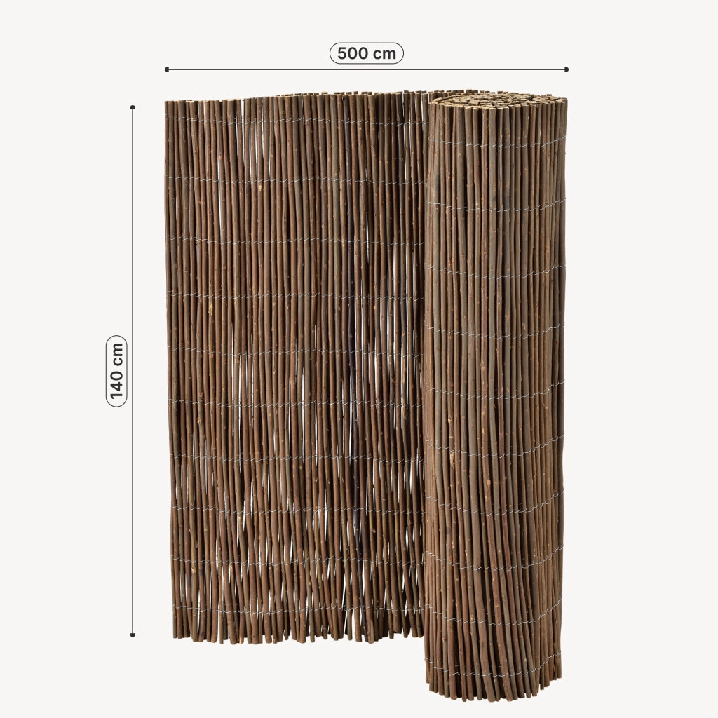 Recinzione Hyssna in Rami di Salice Schermatura Protezione 500x140 cm casa.pro