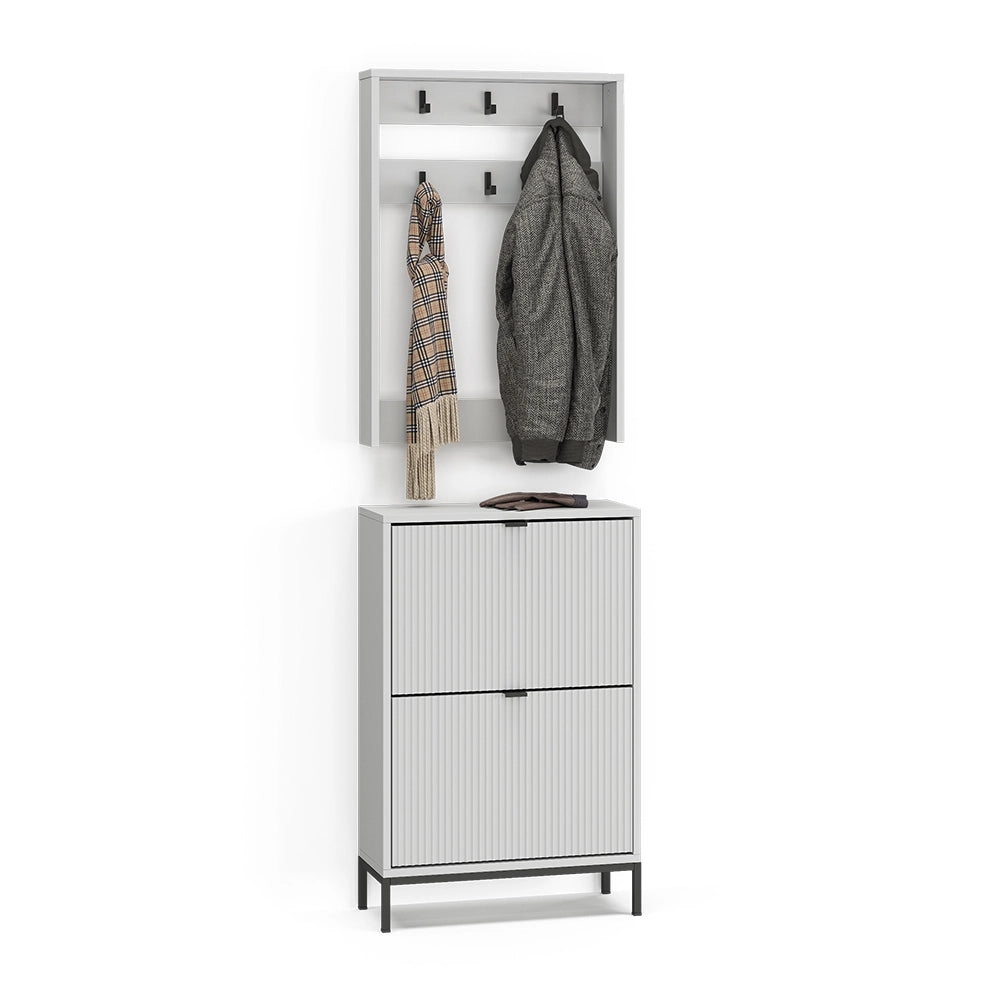 Vicco Armadio Bianco 60 x 92 cm Set, 2 parti
