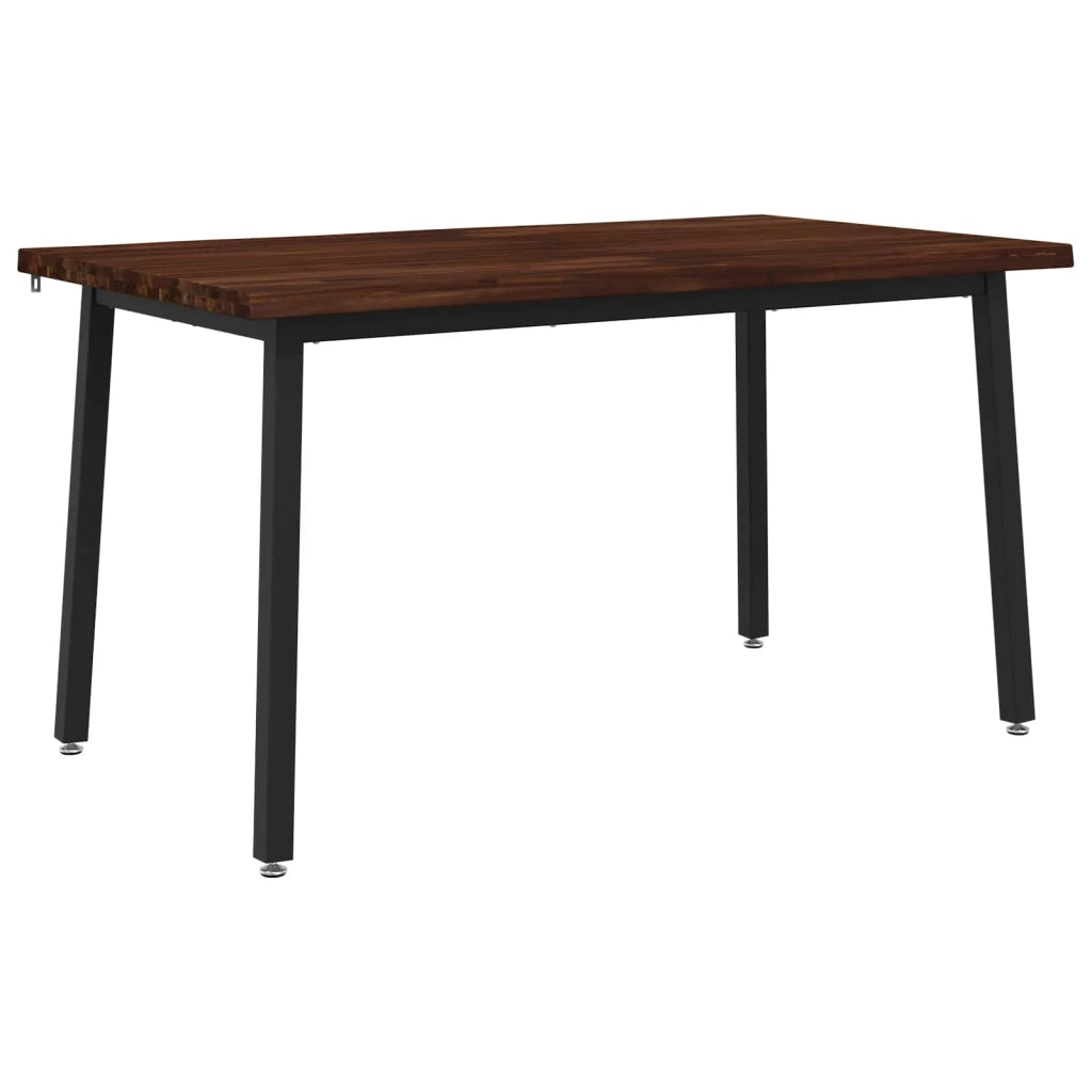 120 x 90 x 75 cm Legno di Acacia Massello Marrone scuro e Nero 937544