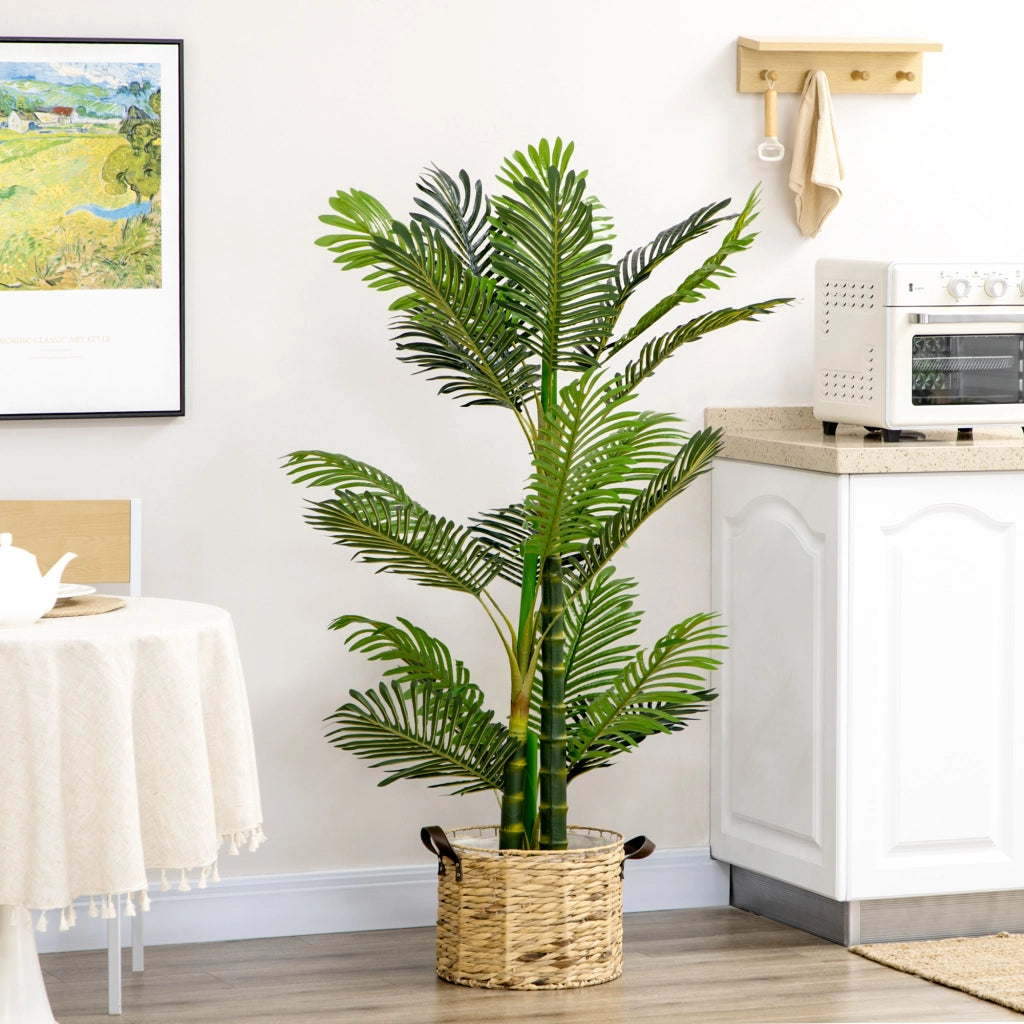 Pianta artificiale ¨C zephmum ¨C Palma verde in vaso nero 19.5x19.5x150 cm