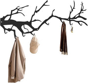 Capocassettiera a muro, capocassettiera a muro con gancio, capocassettiera a muro in forma di rama, gancio a muro metallico in forma di rama per camera da letto, soggiorno, bagno, cucina