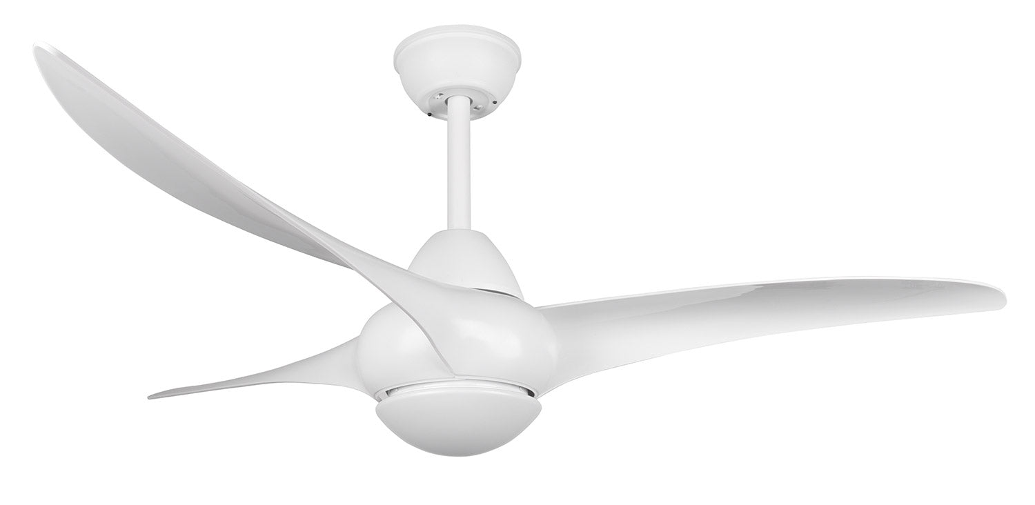 Ventilatore da Soffitto con 3 Pale e Lampada LED SMD Ø145 cm 3 Velocità Bianco Opaco