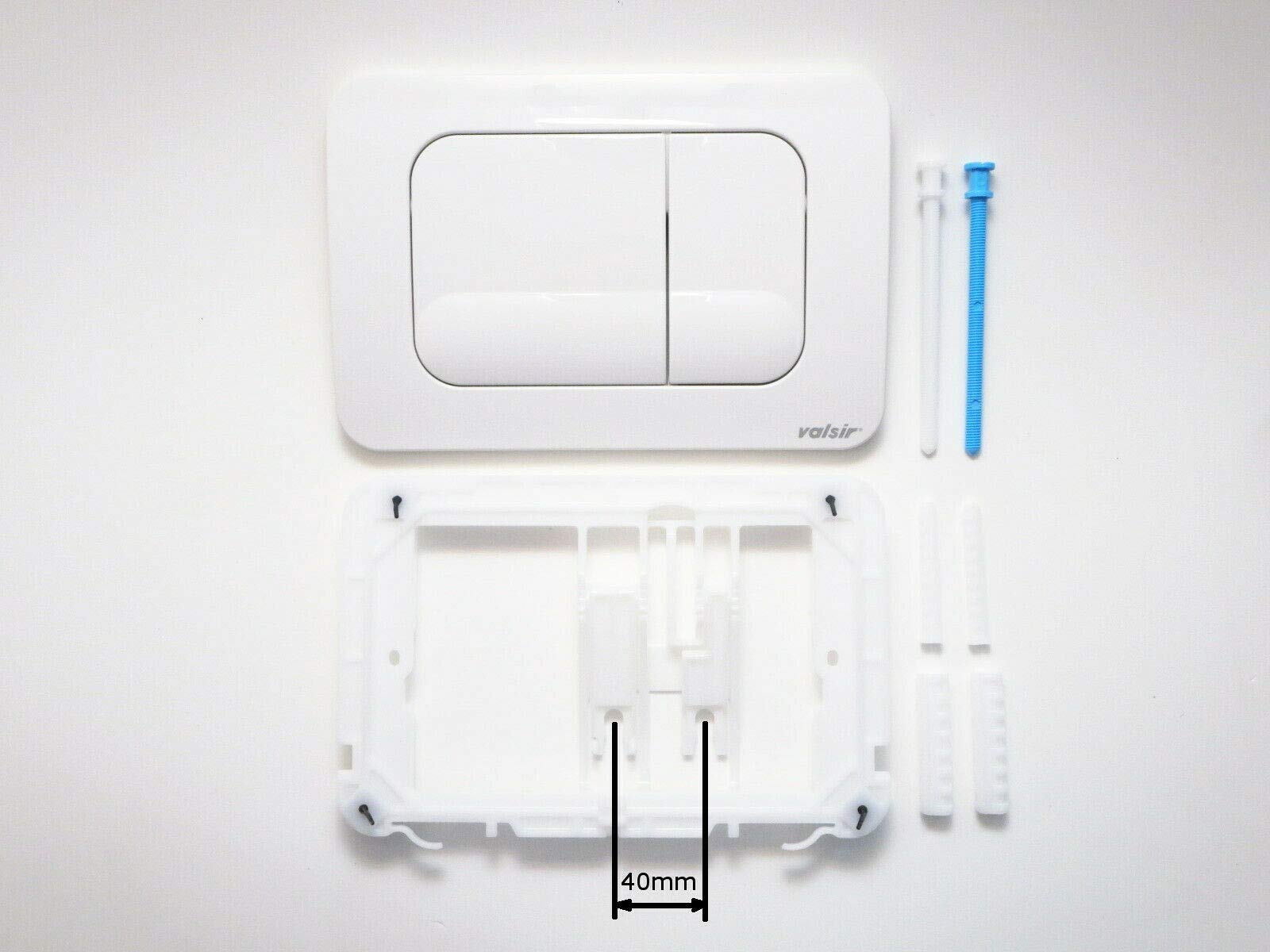 PLACCA DOPPIO SCARICO TROPEA VALSIR- Bianca- VALSI- pezzi 1