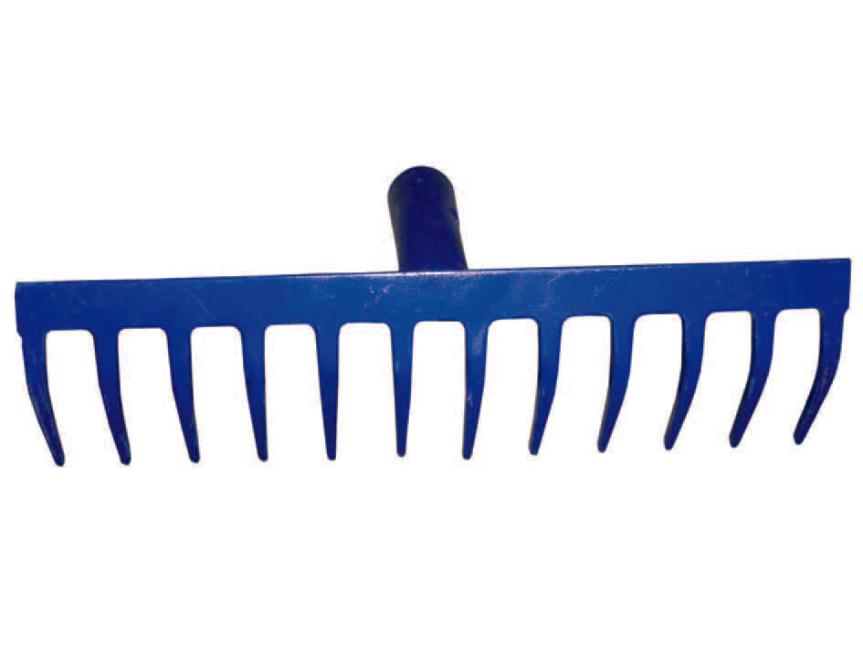 RASTRELLO IN ACCIAIO VERNICIATO SPESSORE MM.5,2- - 14 denti - 3 pezzi IL CAMPO