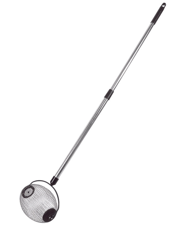 RACCOGLITORE PER NOCCIOLE E OLIVE CON MANICO TELESCOPICO CM.80120  cestello ø mm.230x170    IL CAMPO