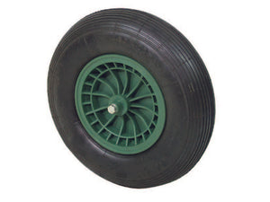 RUOTA PER CARRIOLA PNEUMATICA CON CUSCINETTI  perno mm.20x130, interasse mm.80    IL CAMPO