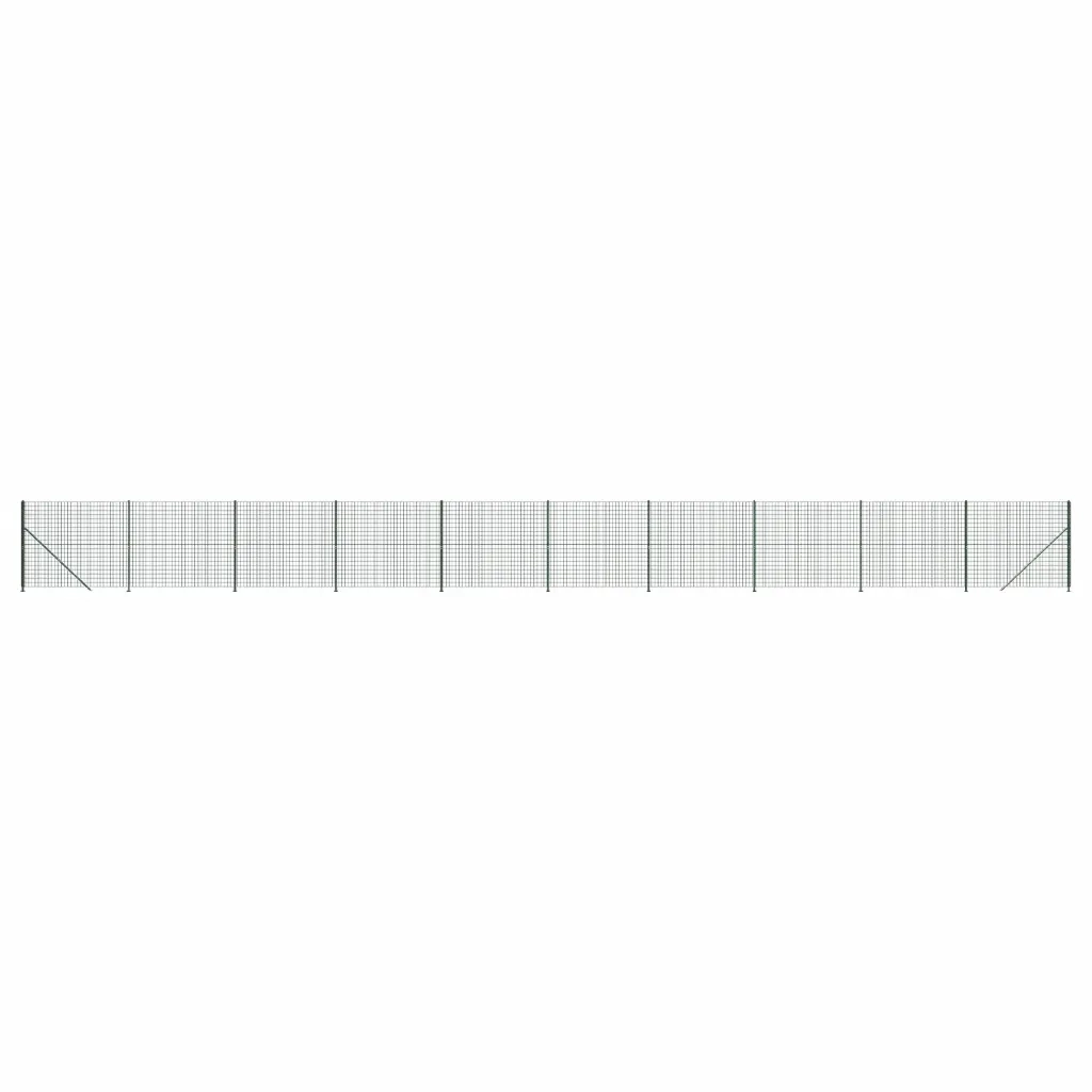 Recinzione Metallica con Flangia Verde 1,6x25 m 154172