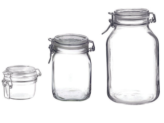 VASO VETRO FIDO ERMETICO- - ø mm.106 ml.750 - 6 pezzi BORMIOLI