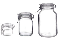 VASO VETRO FIDO ERMETICO- - ø mm.98 ml.350 - 6 pezzi BORMIOLI