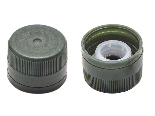 TAPPO IN PLASTICA VERDE PER BOTTIGLIA MARASCA MM.31,5X24H. C/VERSATORE- - mm.31,5x24h. - 100 pezzi