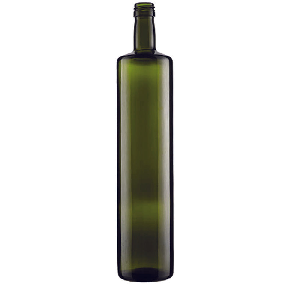 BOTTIGLIA DORICA CILINDRICA PER OLIO VERDE- - capacitÃE lt.0,75 - tappo 31,5 - 20 pezzi