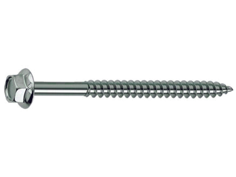 VITE TIRAFONDI PER LEGNO TESTA ESAGONO- - ø mm.6x150 - 100 pezzi AMBROVIT