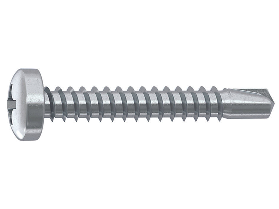 VITE AUTOPERFORANTE TC CAVA PH IN ACCIAIO ZINCATO BIANCO- - ø mm.3,5x19 - 1000 pezzi AMBROVIT