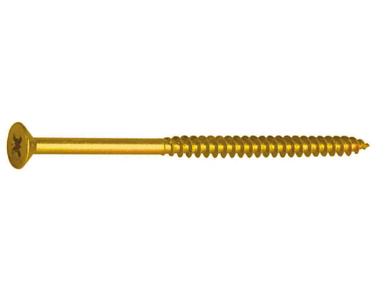 VITE TRUCIOLARE TSP CAVA PZ PARZIALMENTE FILETTATA IN ACCIAIO OTTONATO- - ø mm.4,0x60 - 200 pezzi AMBROVIT