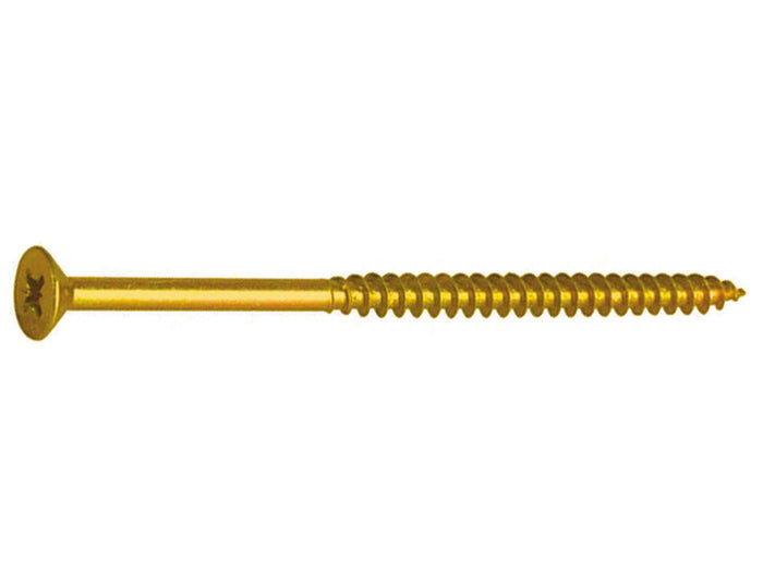 VITE TRUCIOLARE TSP CAVA PZ PARZIALMENTE FILETTATA IN ACCIAIO OTTONATO- - ø mm.4,0x60 - 200 pezzi AMBROVIT