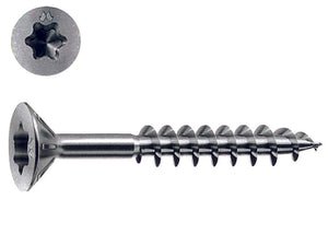 VITI PANEL-VIT PV TESTA SVASATA PIANA TORX ACCIAIO CHROMITING- - ø mm.5x60 - 200 pezzi MUSTAD