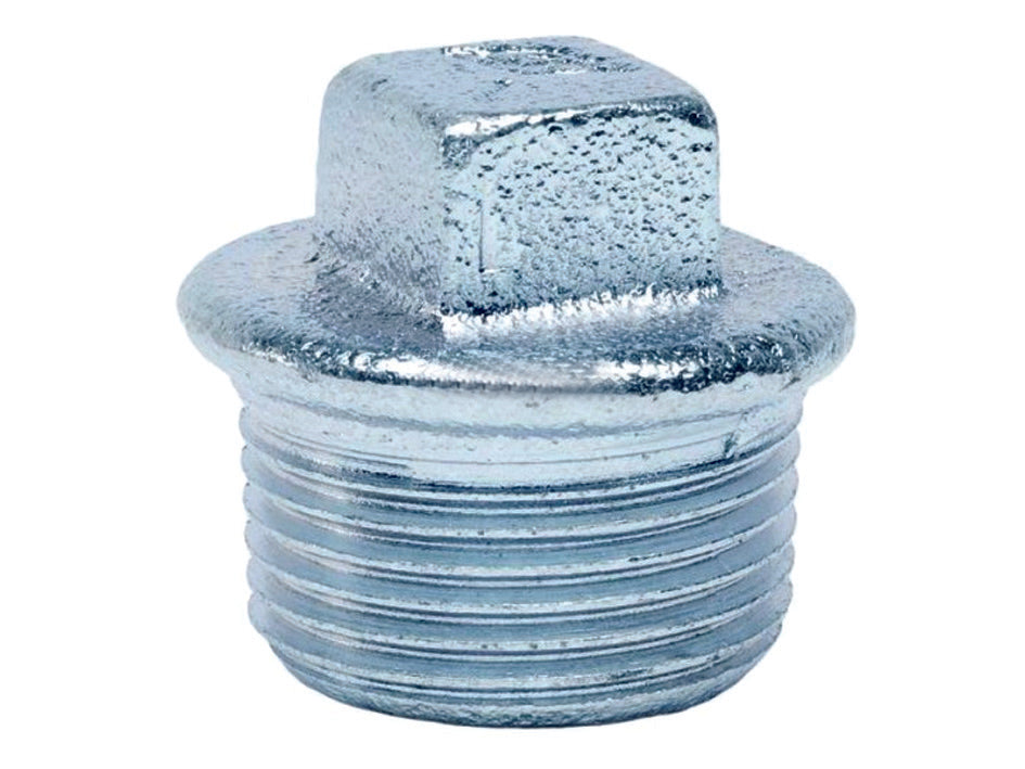 TAPPO MASCHIO CON BORDO IN GHISA ZINCATA- - M 3/4 - 10 pezzi