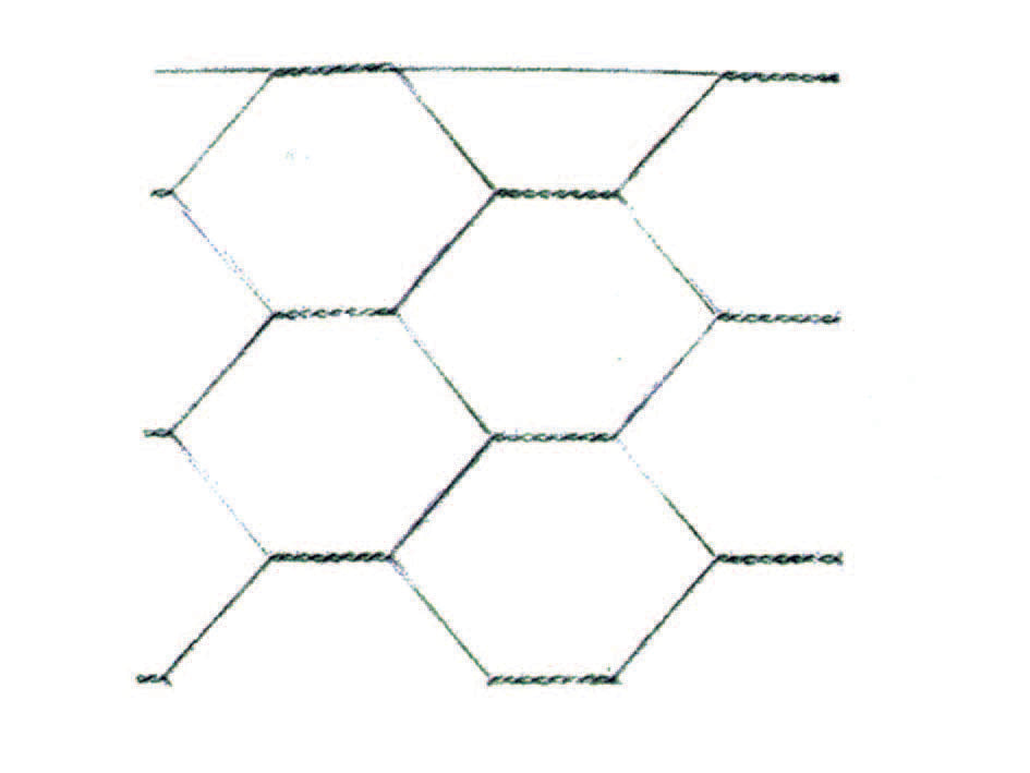 RETE TRIPLA TORSIONE ZINCATA DOPO LA TESSITURA- maglia 51/4 spessore filo ø mm.0,8 mt.50 cm.200h. - 1 rotolo T-REX