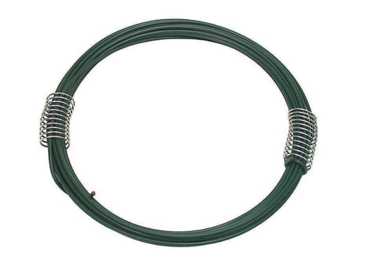 FILO FERRO ZINCATO E PLASTIFICATO VERDE- - n° 8 filo  EE ¸ mm.14 mt.16 - 30 matassa T-REX