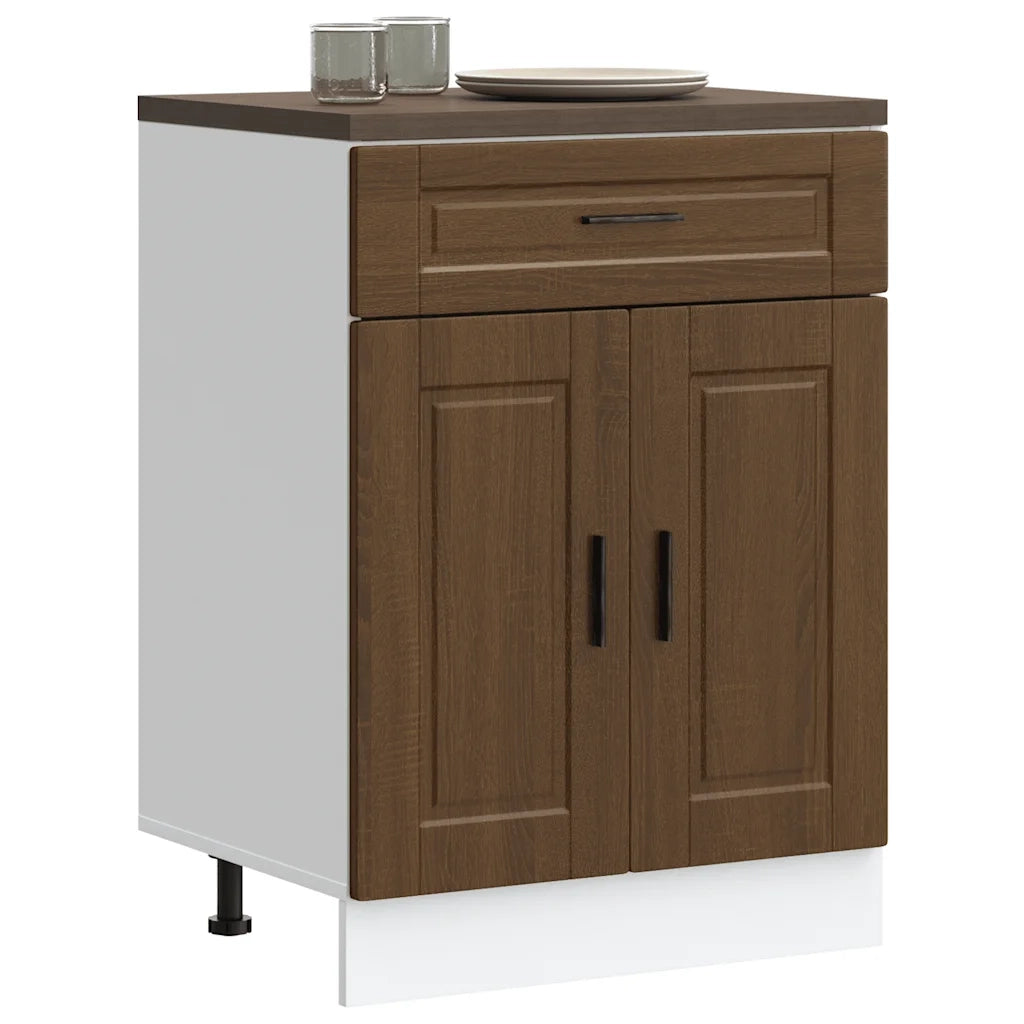 Base da Cucina Porto Rovere Marrone in Legno Multistrato 853974