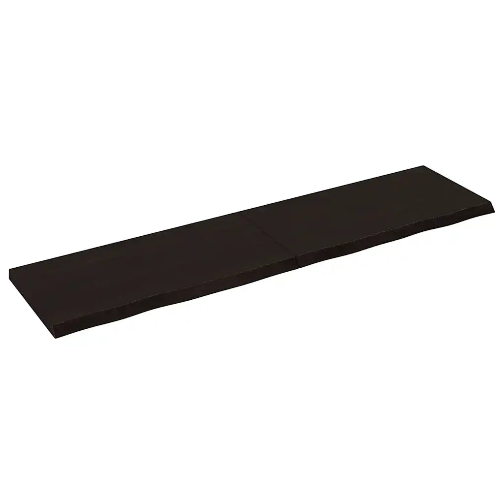 Ripiano Marrone Scuro 160x40x(2-4) cm Massello Rovere Trattatocod mxl 118339