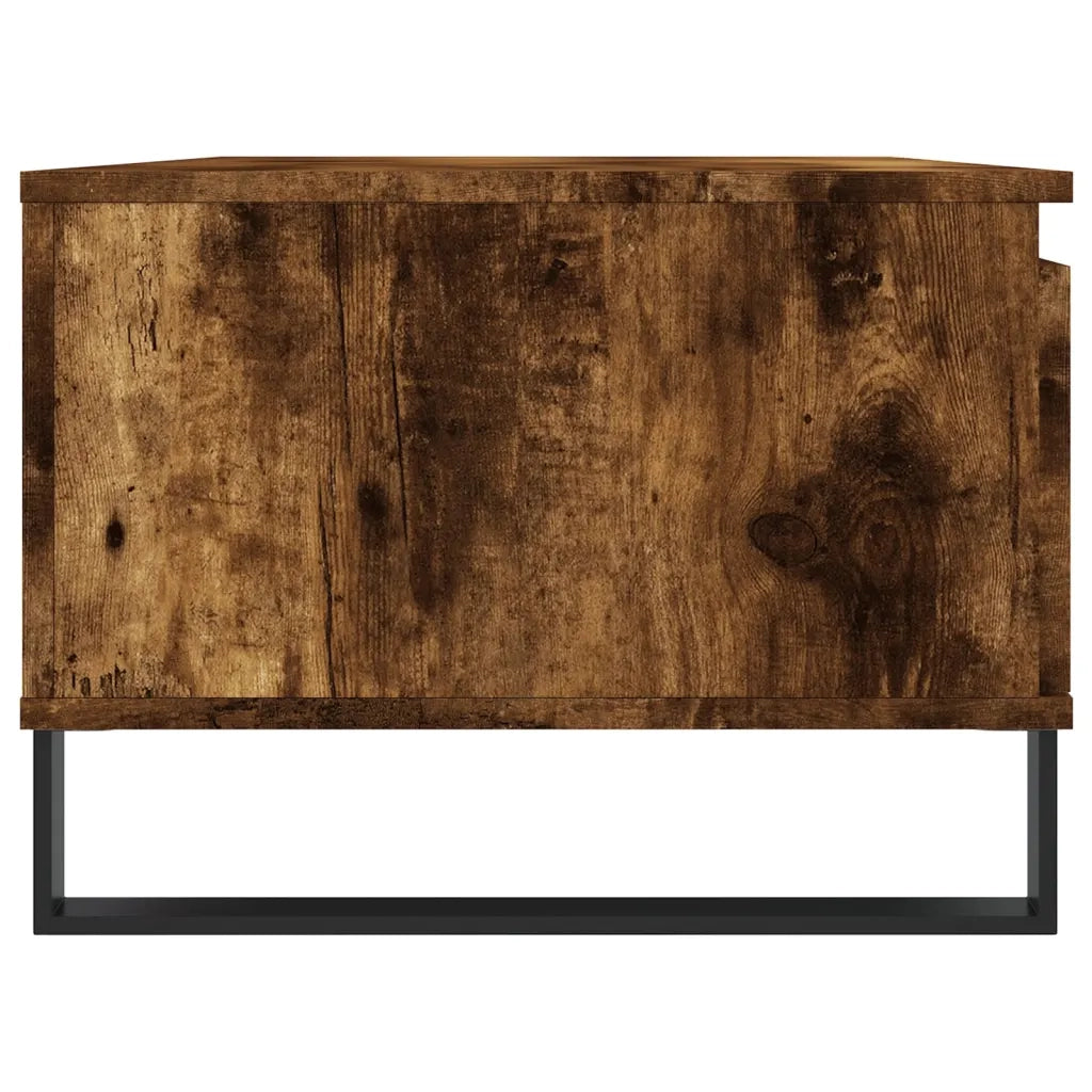 Tavolino da Salotto Rovere Fumo 90x50x36,5 cm Legno Multistrato 830577