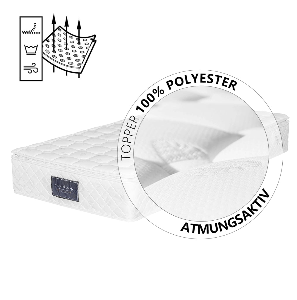 Letto singolo 90x200 cm con materasso; LED; USB e USB-C; testiera contenitore e cassetto; grigio