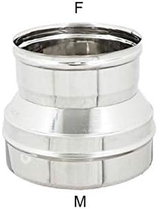 RIDUZIONE MF ACCIAIO INOX AISI 304  CM 15/13