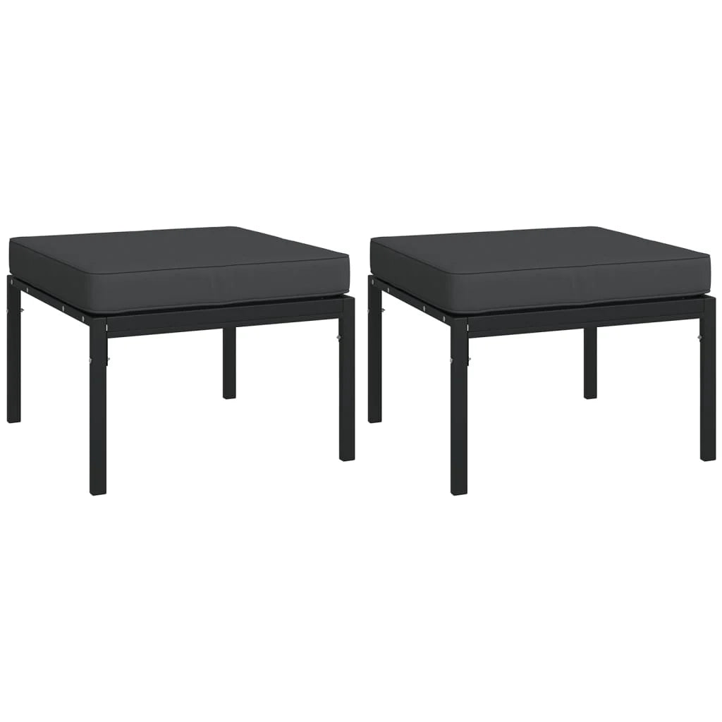 Set di mobili da giardino per esterni da 9 pezzi con cuscini grigio acciaio 02_0017978
