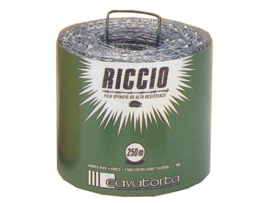 FILO SPINATO MT.250 ZINCATO RICCIO - 1 rotolo CAVATORTA