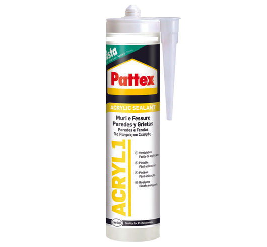 PATTEX SIGILLANTE SISTA ACRILICO L1 COLORATO- - ml.300 bianco - 25 pezzi HENKEL