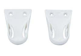 BL REGGITUBO LATERALE D 18 MM C/PERNO BIANCO 2 PZ- 5,0 blister