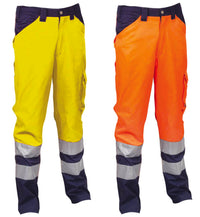 PANTALONE ENCKE AD ALTA VISIBILITA'  tg.L  giallo fluo/navy    COFRA